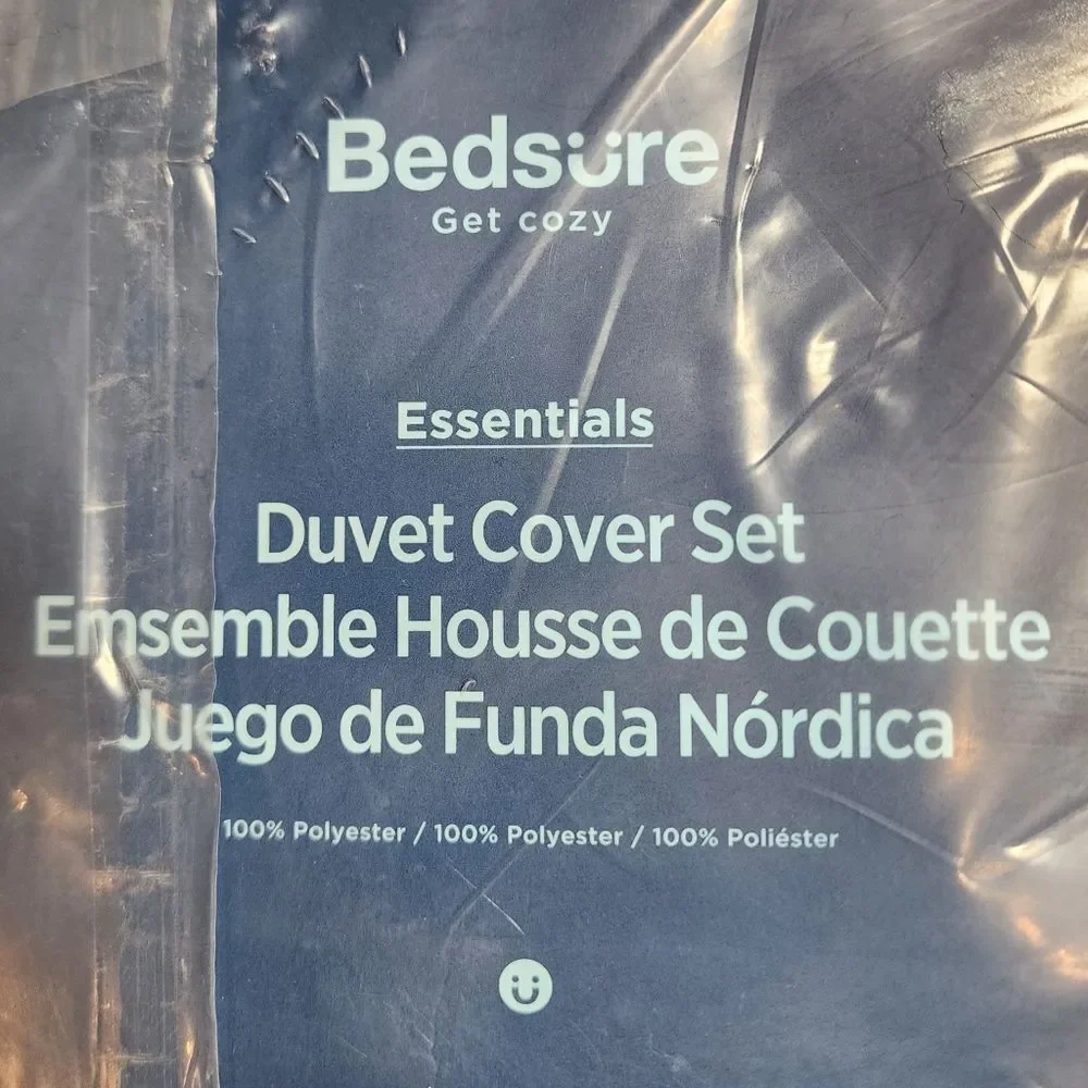 Duvet Cover Set Bedsure-Blue Full/Queen